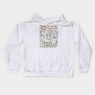 Copy of Funny math formula numbers Kids Hoodie